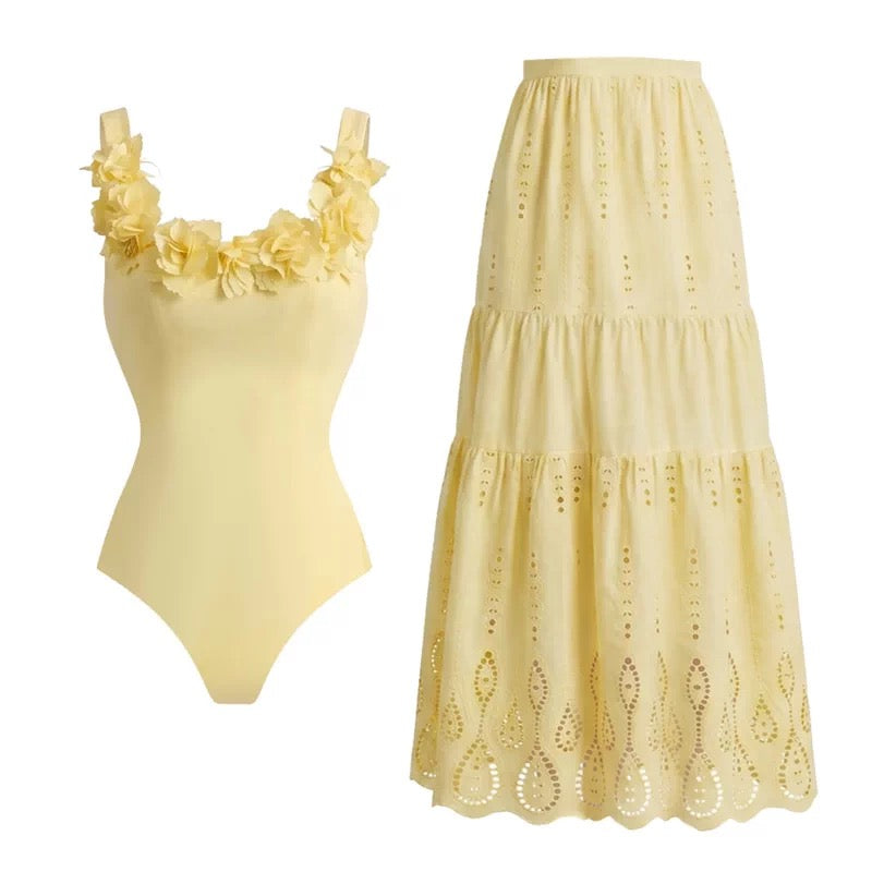 Petal Princess Monokini & Skirt Set