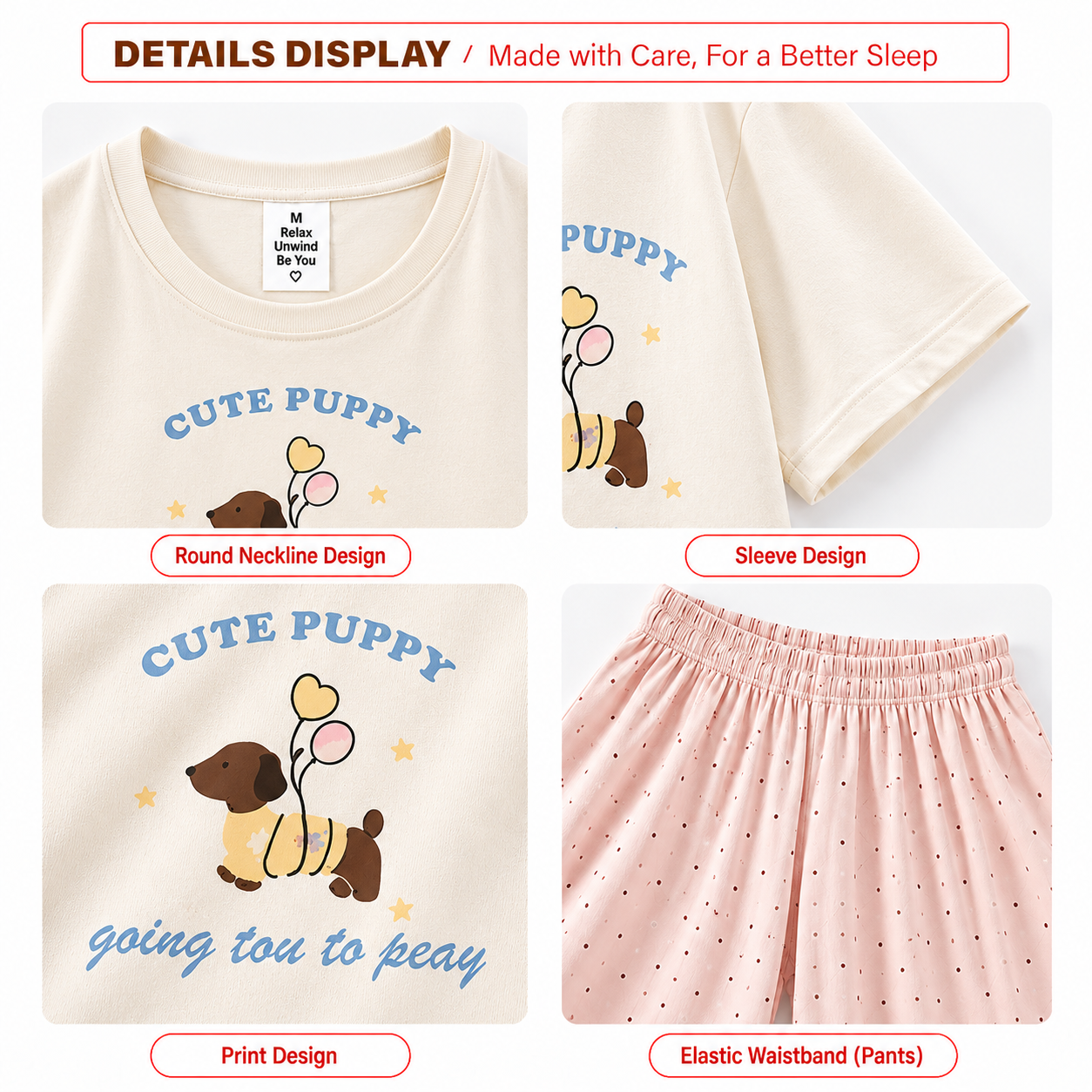 Petit Pup Padded Nightsuit Set