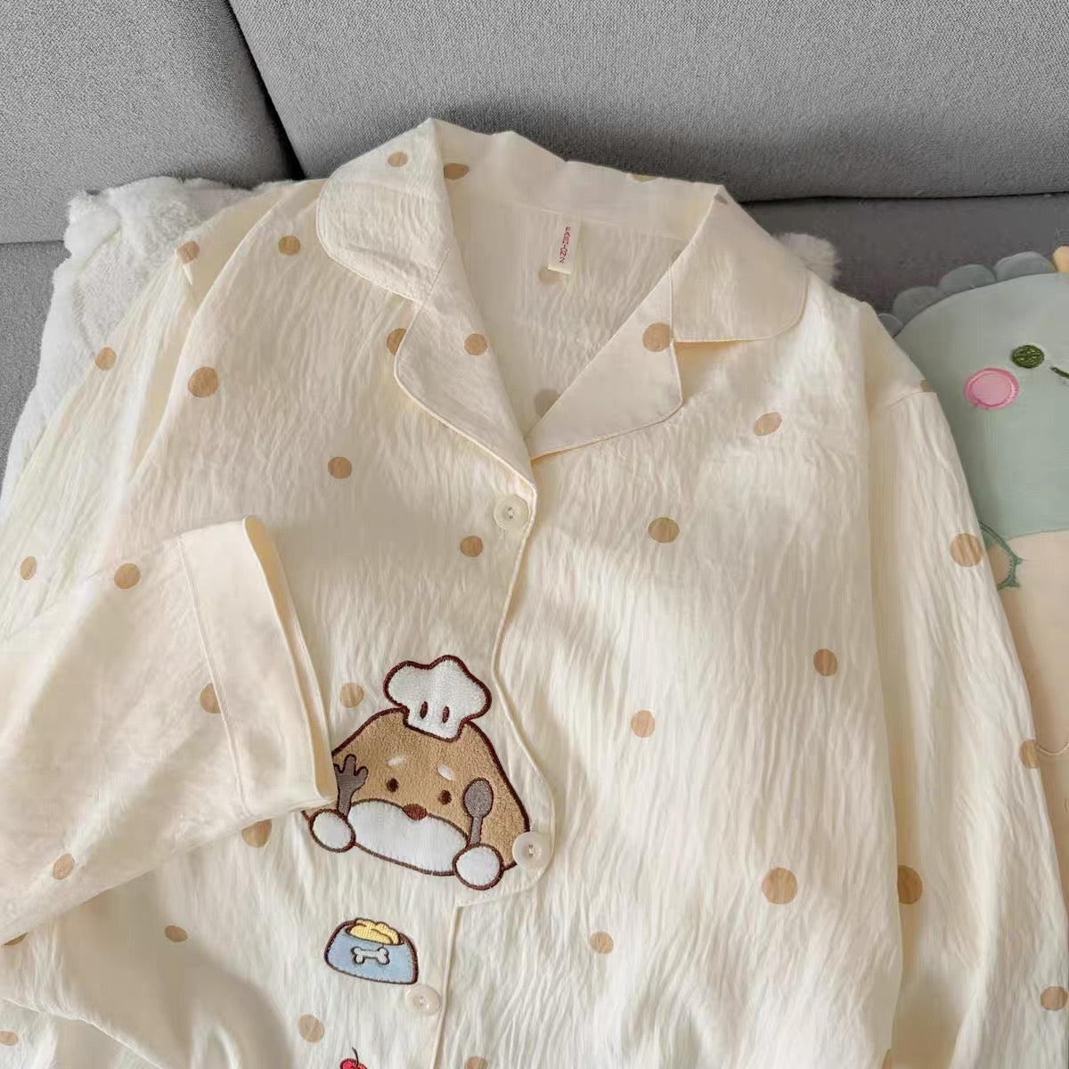 Polkastruck Chef Puppy Padded Nightsuit Set
