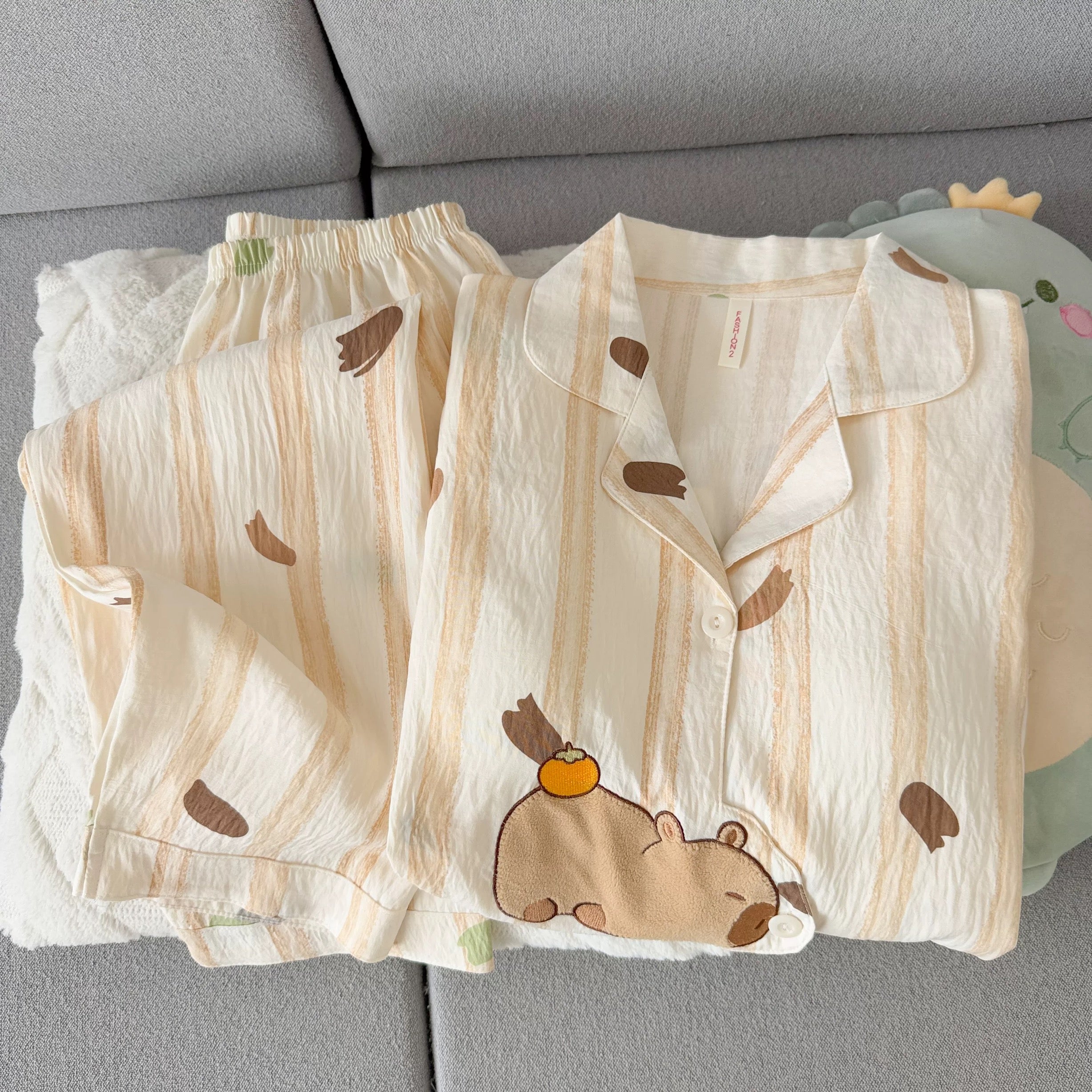 Sleepstruck Capybara Padded Nightsuit Set