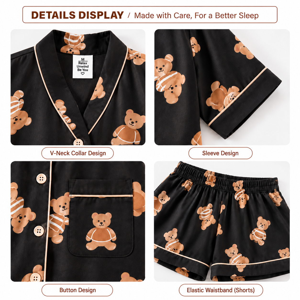 Honey Cub Padded Nightsuit Set