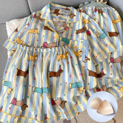 Little Pup Snooze Padded Nightsuit - 3pc Set