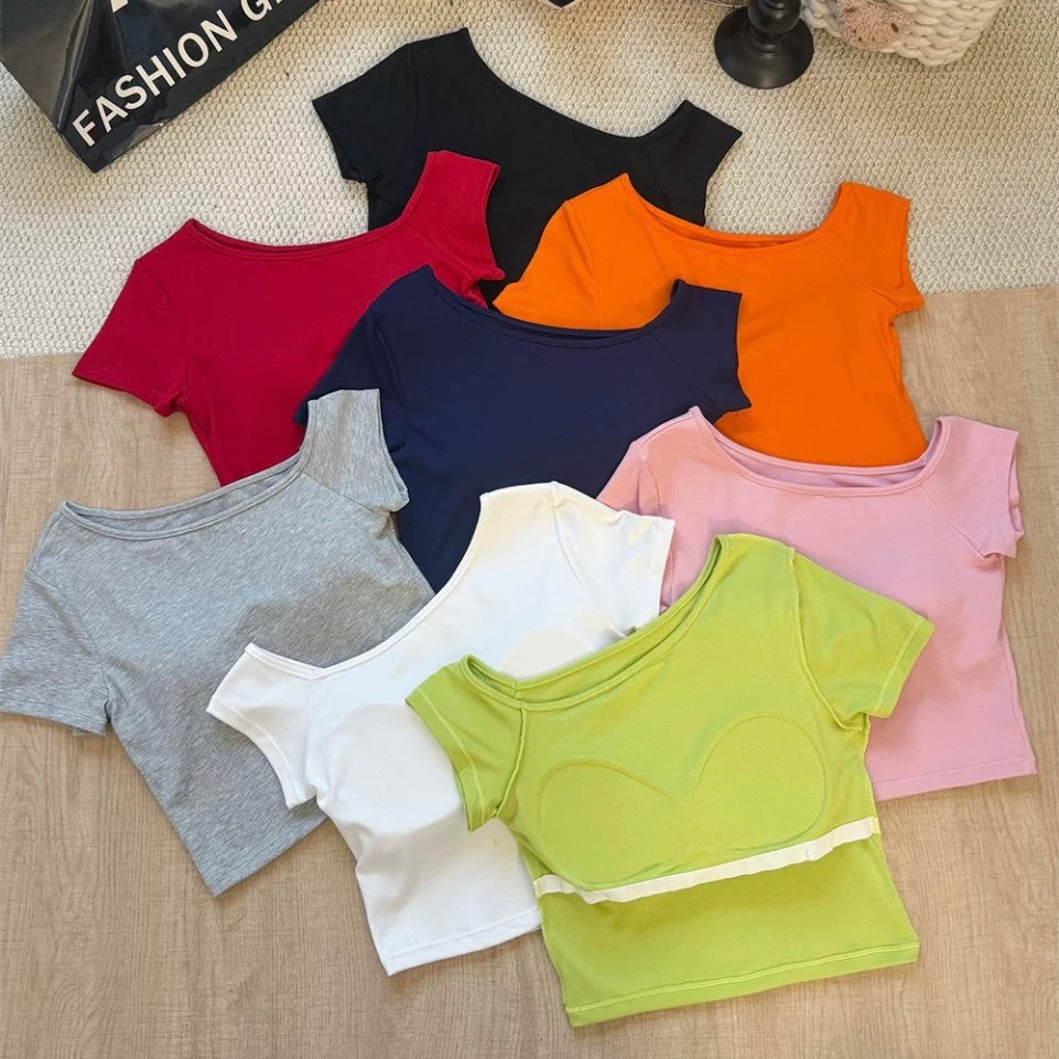 Ira boatneck Built-in Bra Top