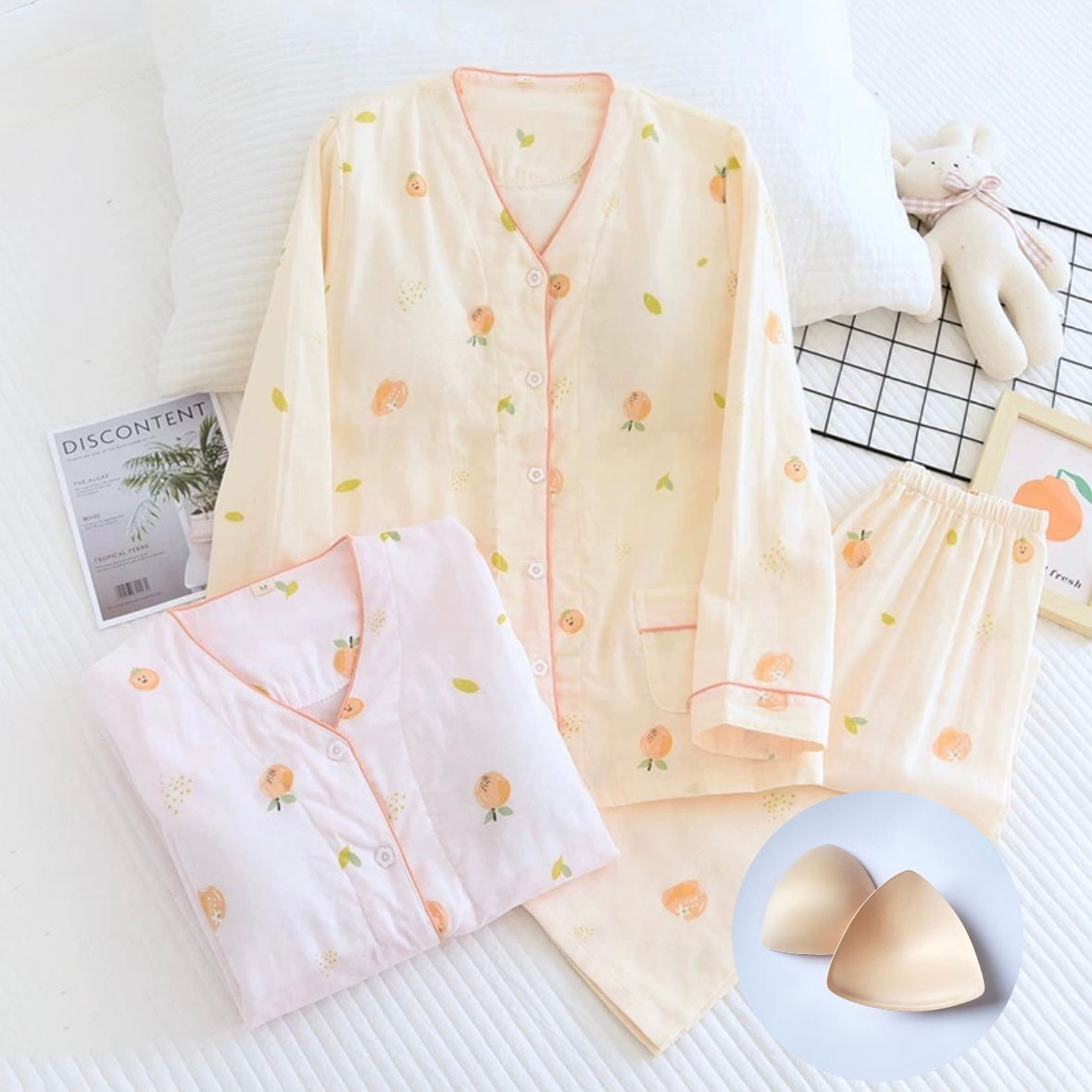 Citrus Bliss Padded Nightsuit Set