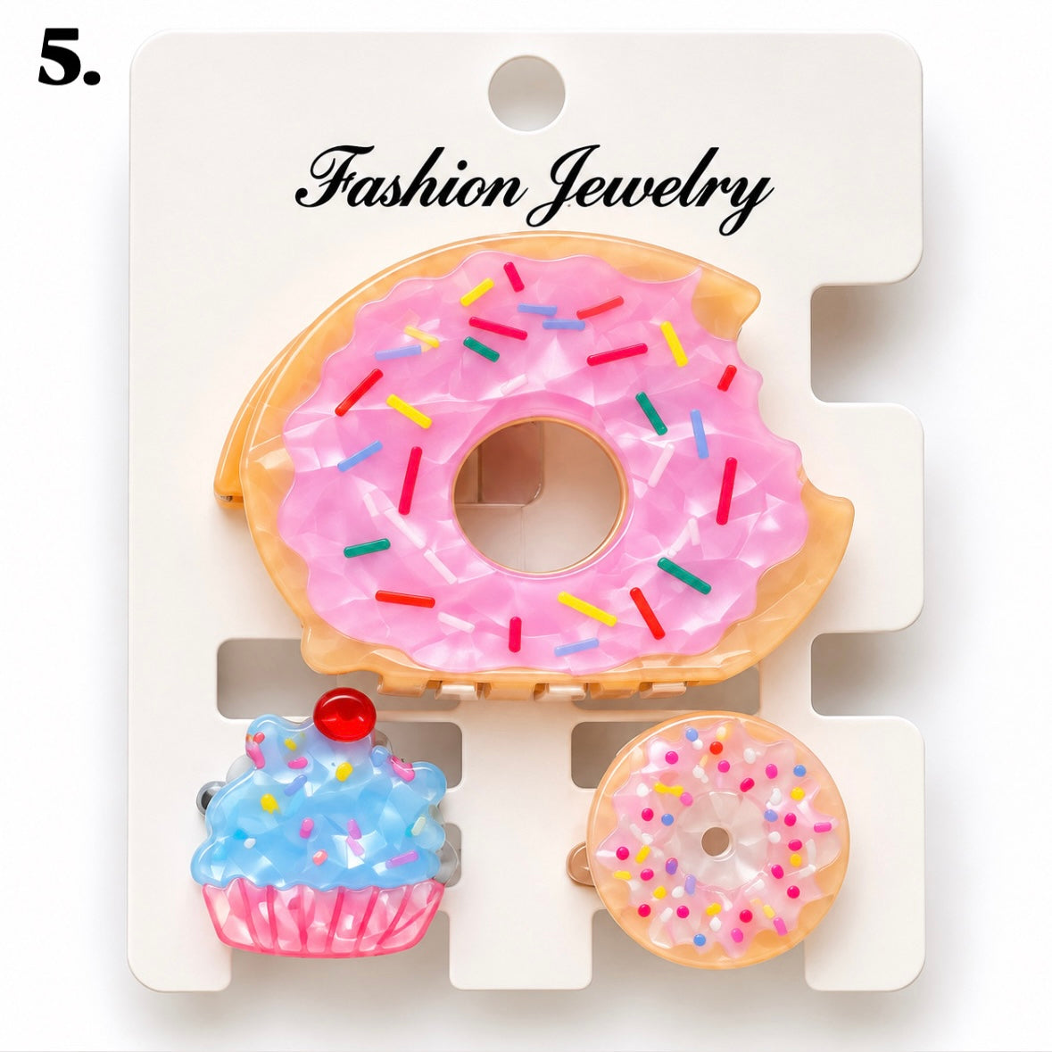 Sugar Rush Claw Clip - Set Of 3