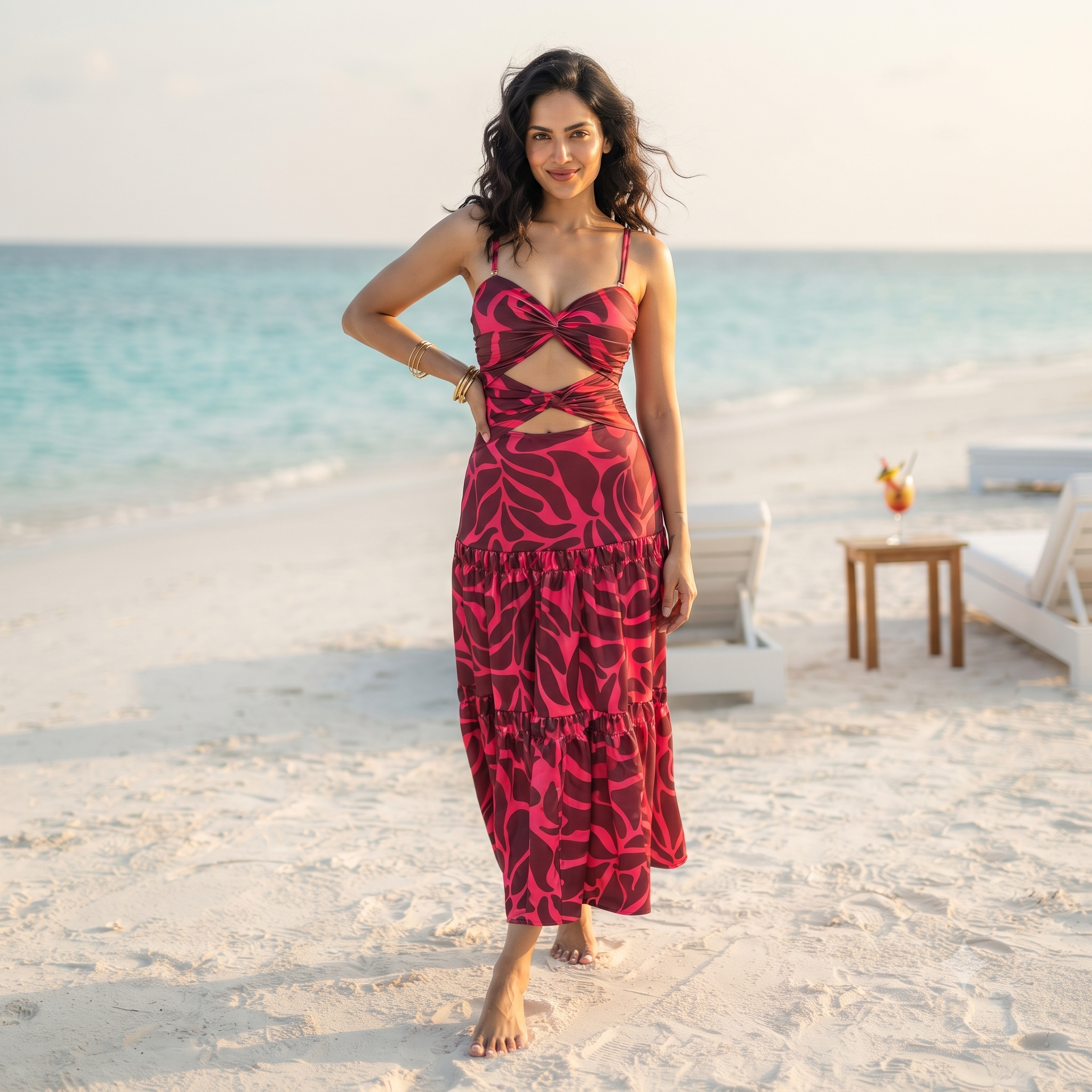 Lal Pari - Monokini & Skirt Set