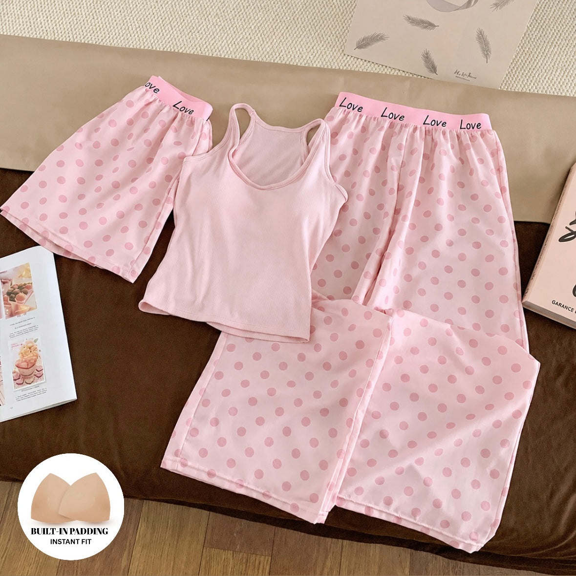 Pinkie Promise Padded Lounge Set - 3pc Set