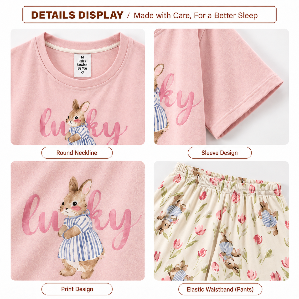 Tulip Garden Padded Nightsuit Set