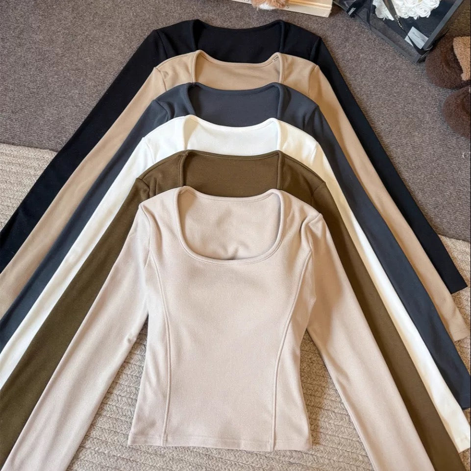 Bodyline Built-in Bra Full Sleeves Top