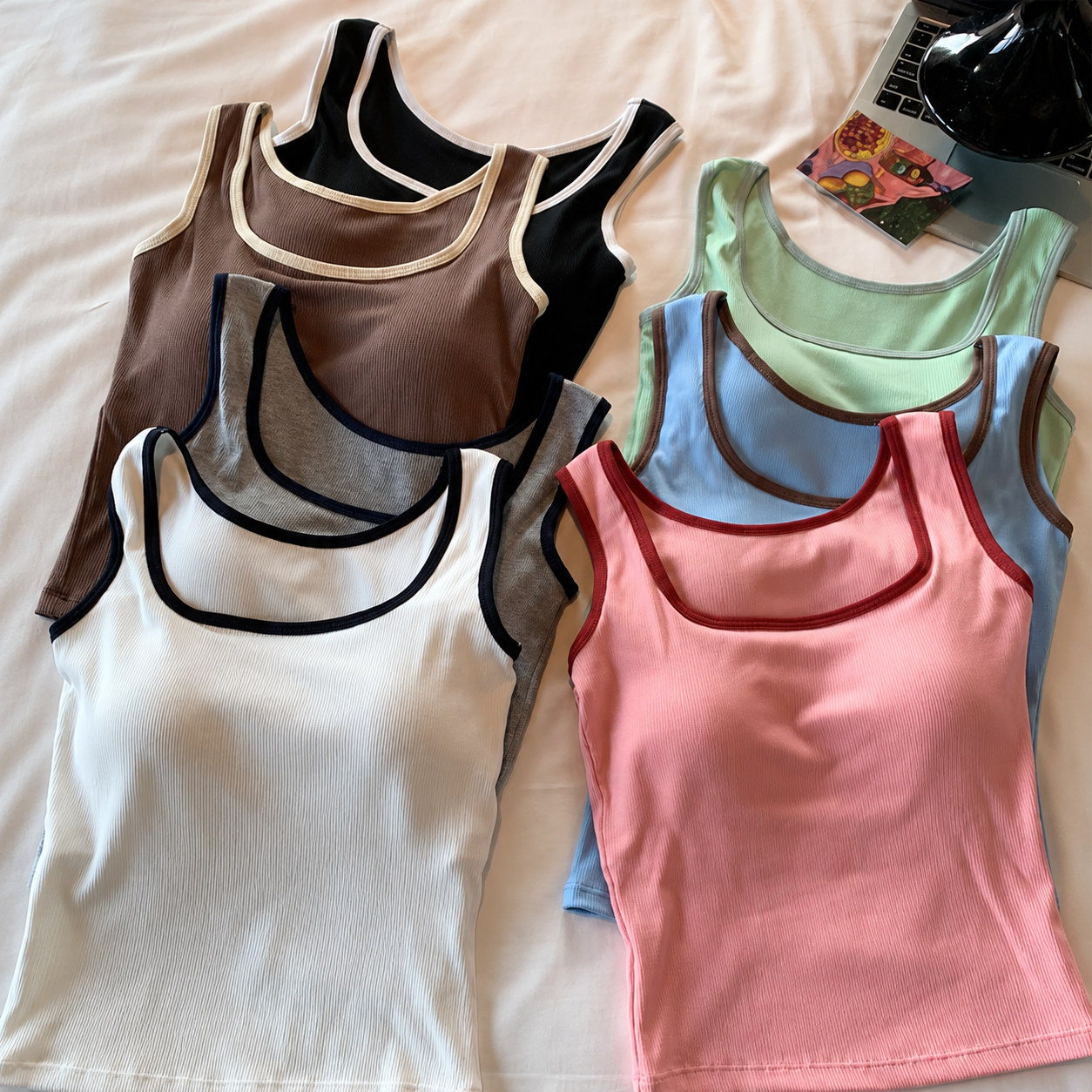 Outline Edge Built-in Bra Top