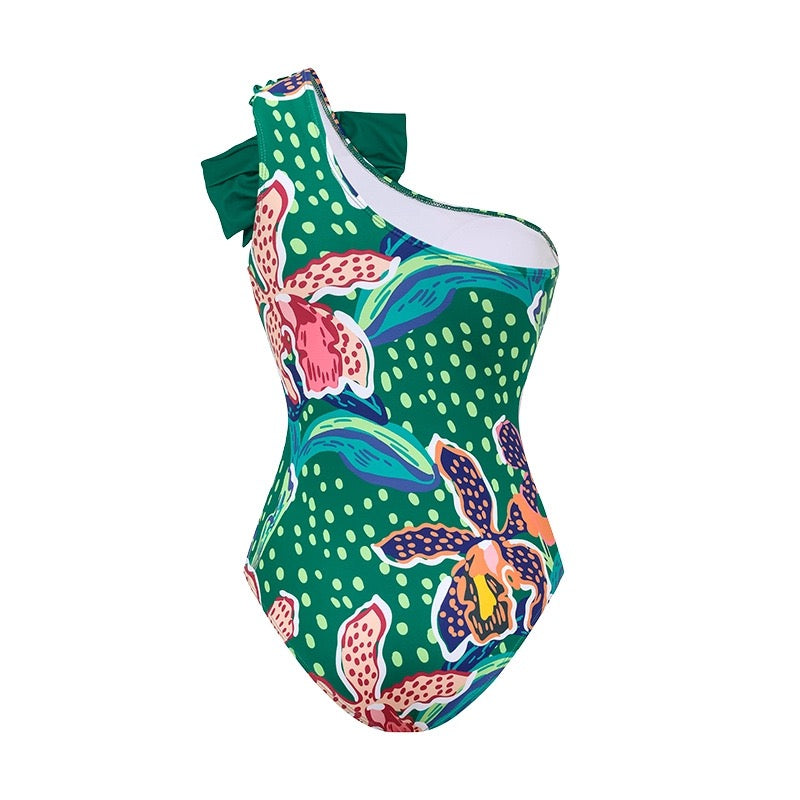 Paradise Pop Monokini And Sarong Set