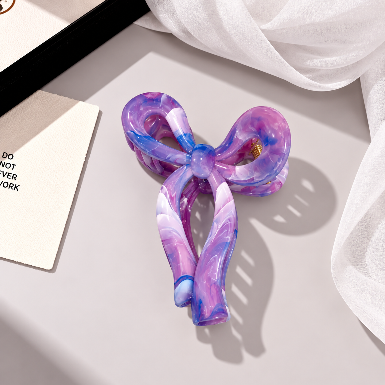 Bow Tie-Dye Claw Clips