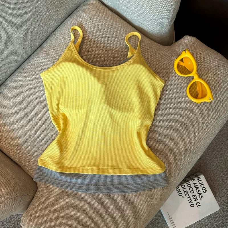 Wake Up Call Built-in Bra Top