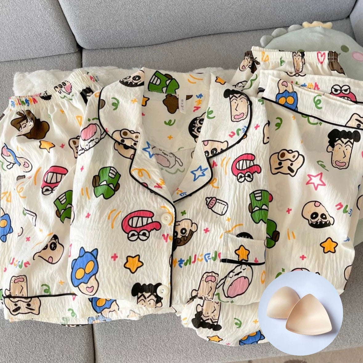 Kasukabe Padded Nightsuit - 3Pc Set