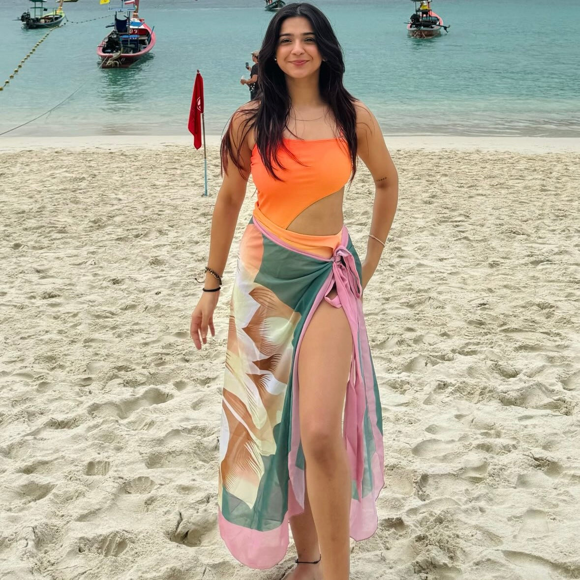 Gradient Monokini and Sarong Set