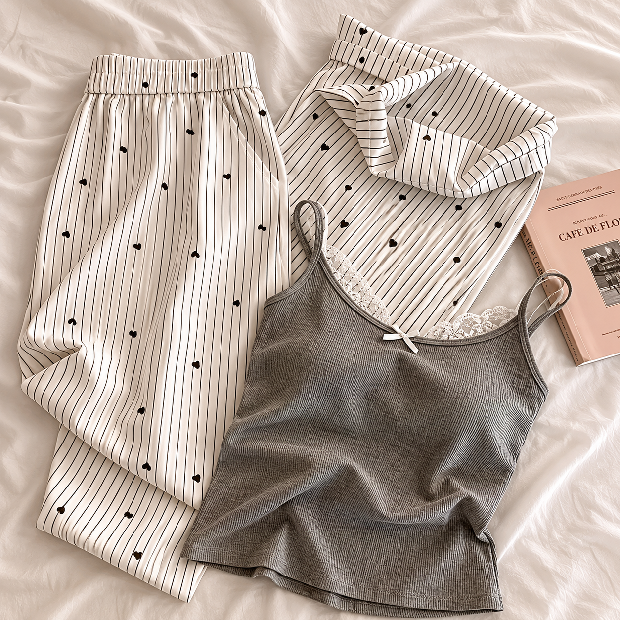 Little Heart Padded Nightsuit Set