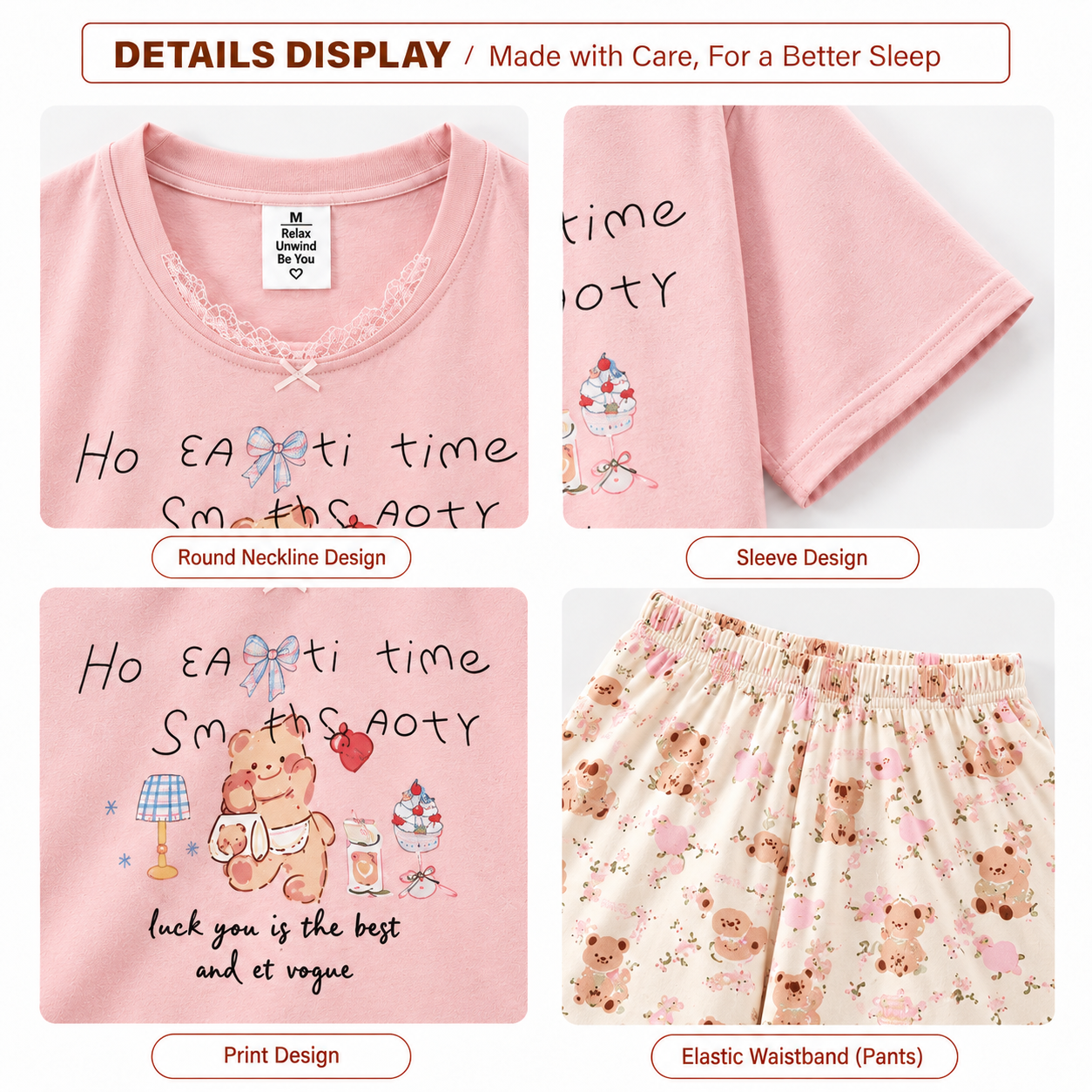 Nap Bear Padded Nightsuit Set