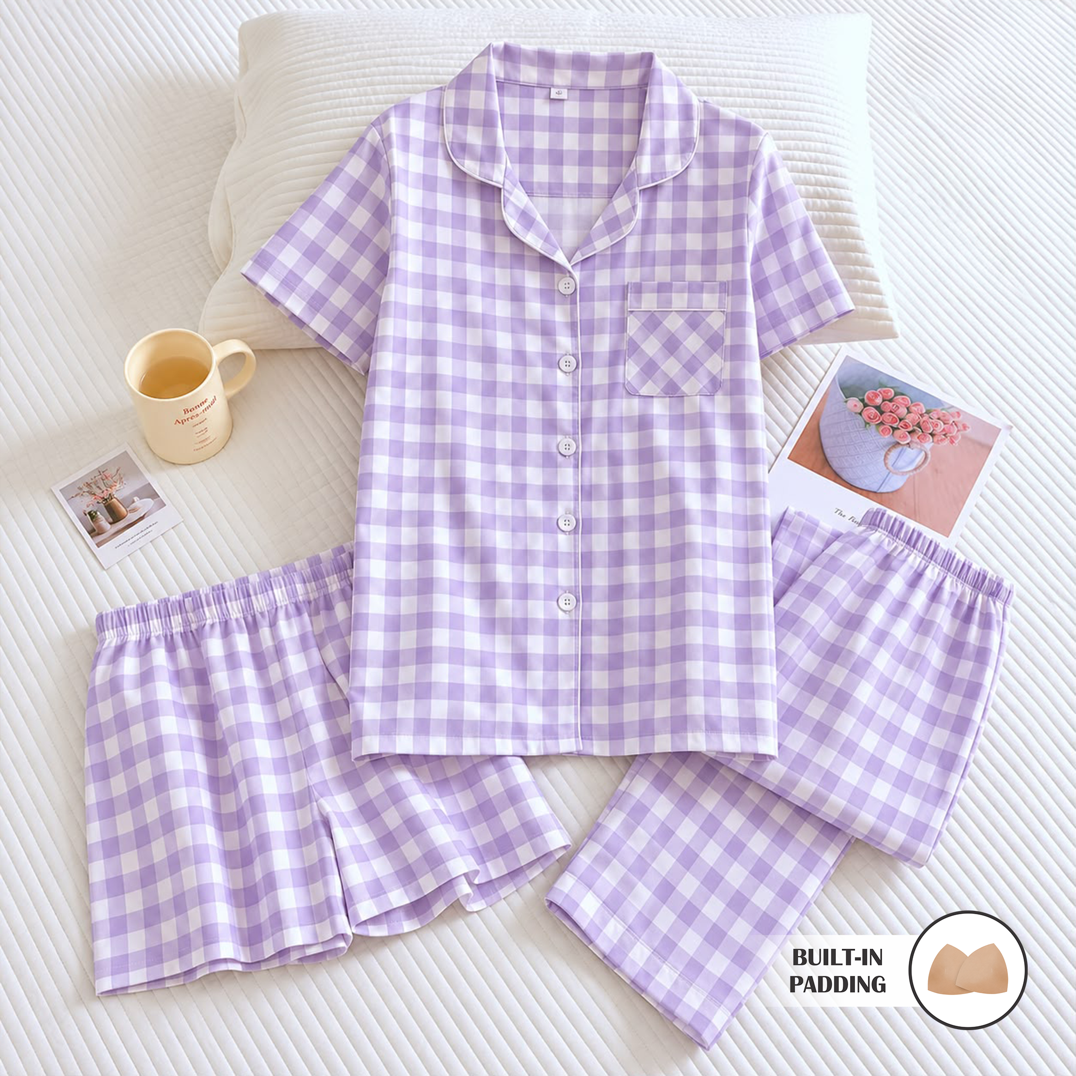 Cairo Checks Padded Nightsuit (Copy)