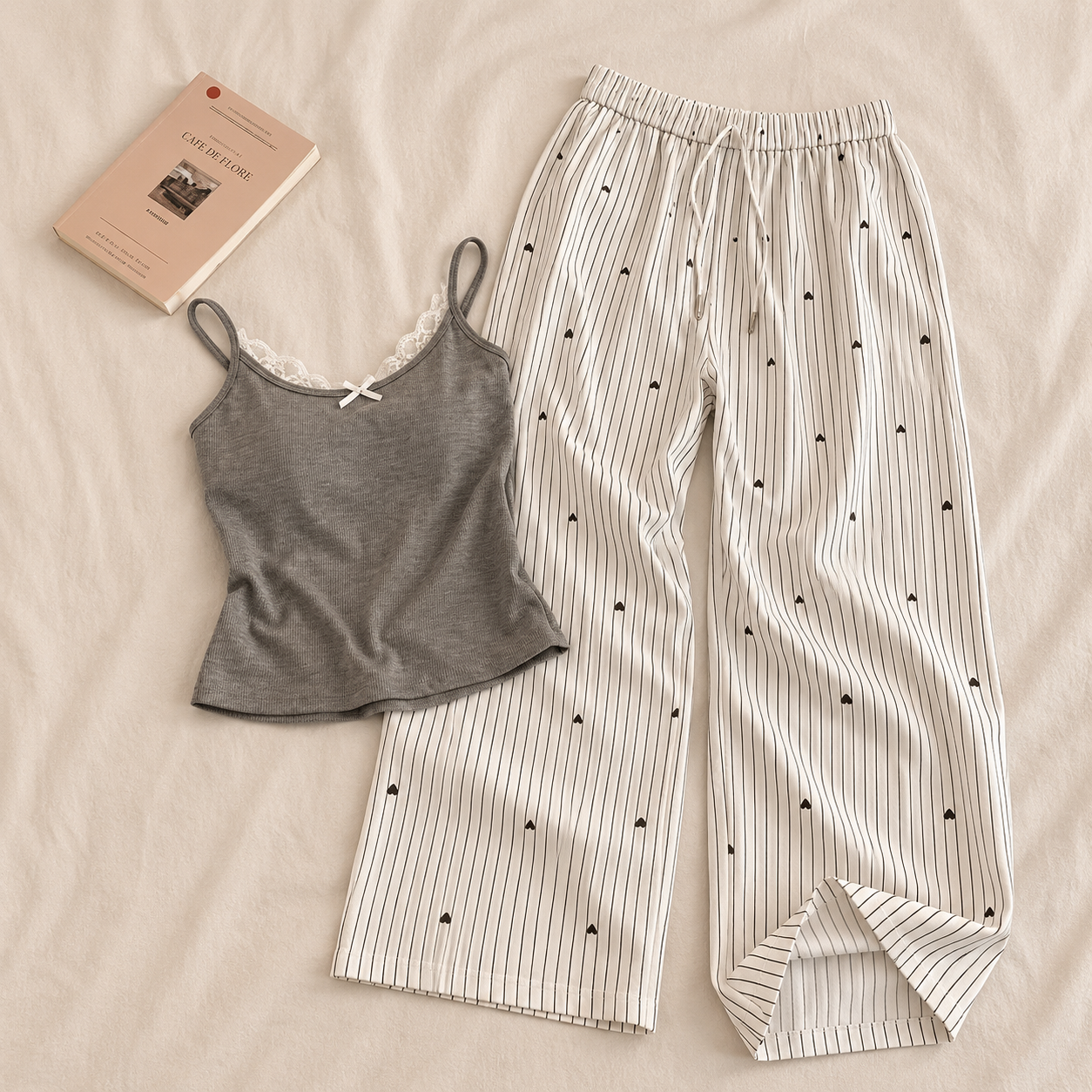 Little Heart Padded Nightsuit Set