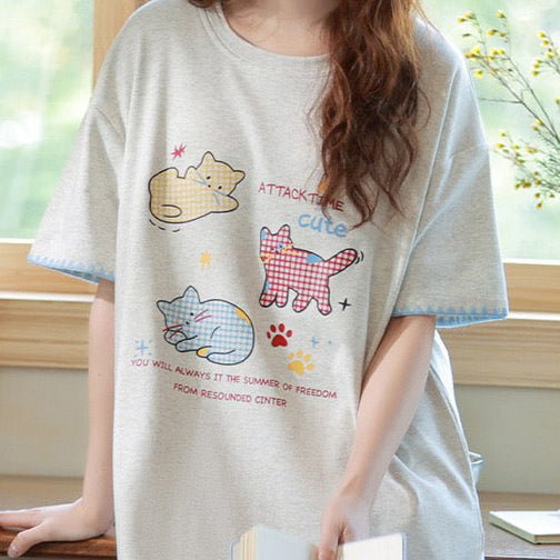 Purrfect Dreams Padded Night Dress