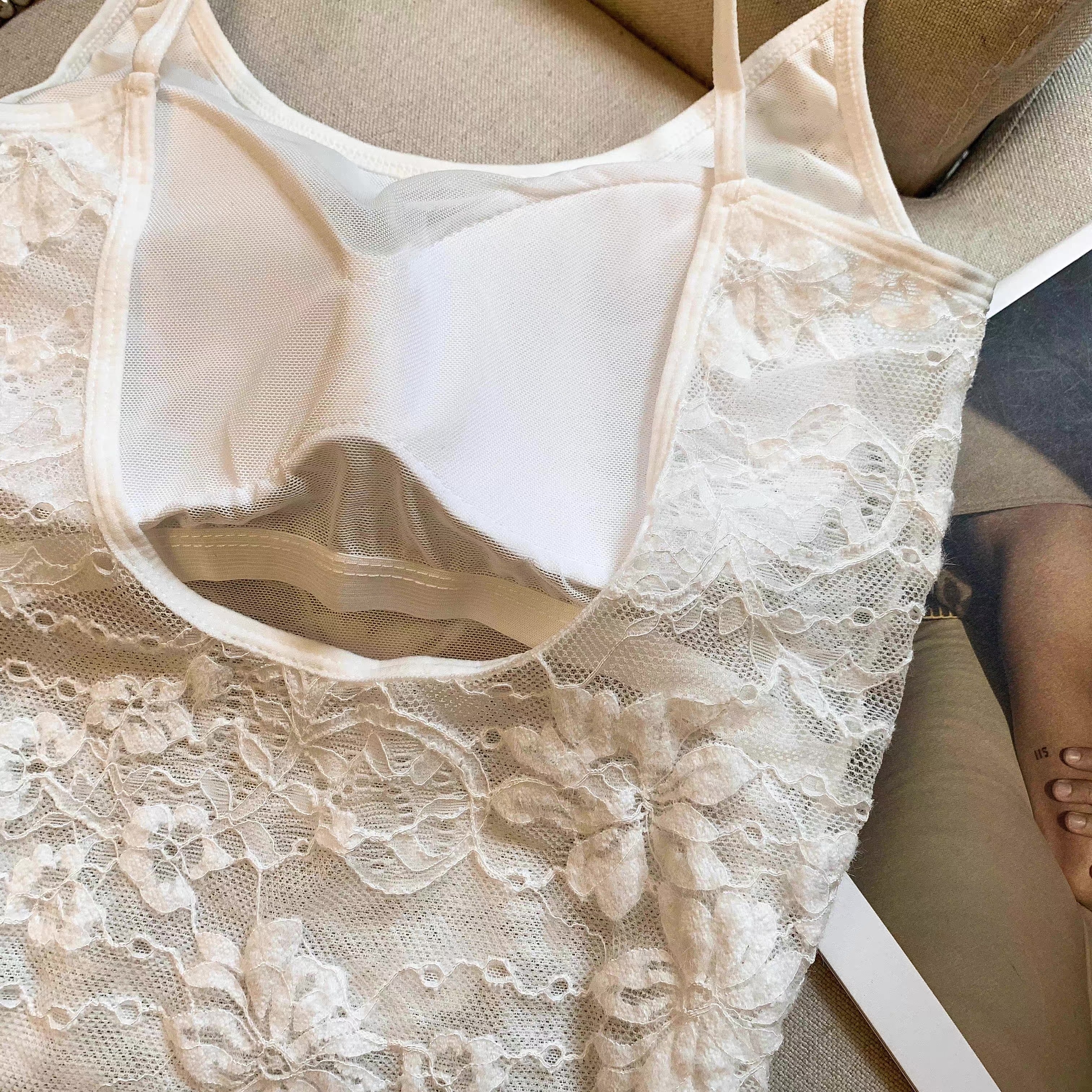 Twilight Lace Built-In Bra Bodysuit