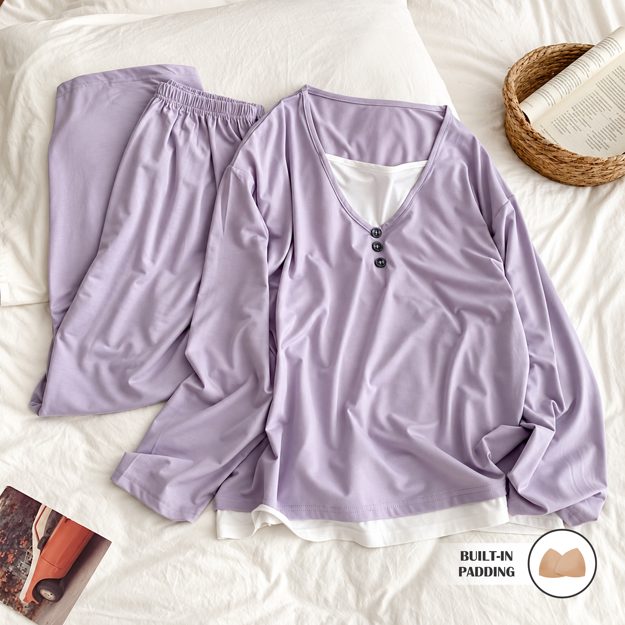 Milky Layer Padded Nightsuit Set