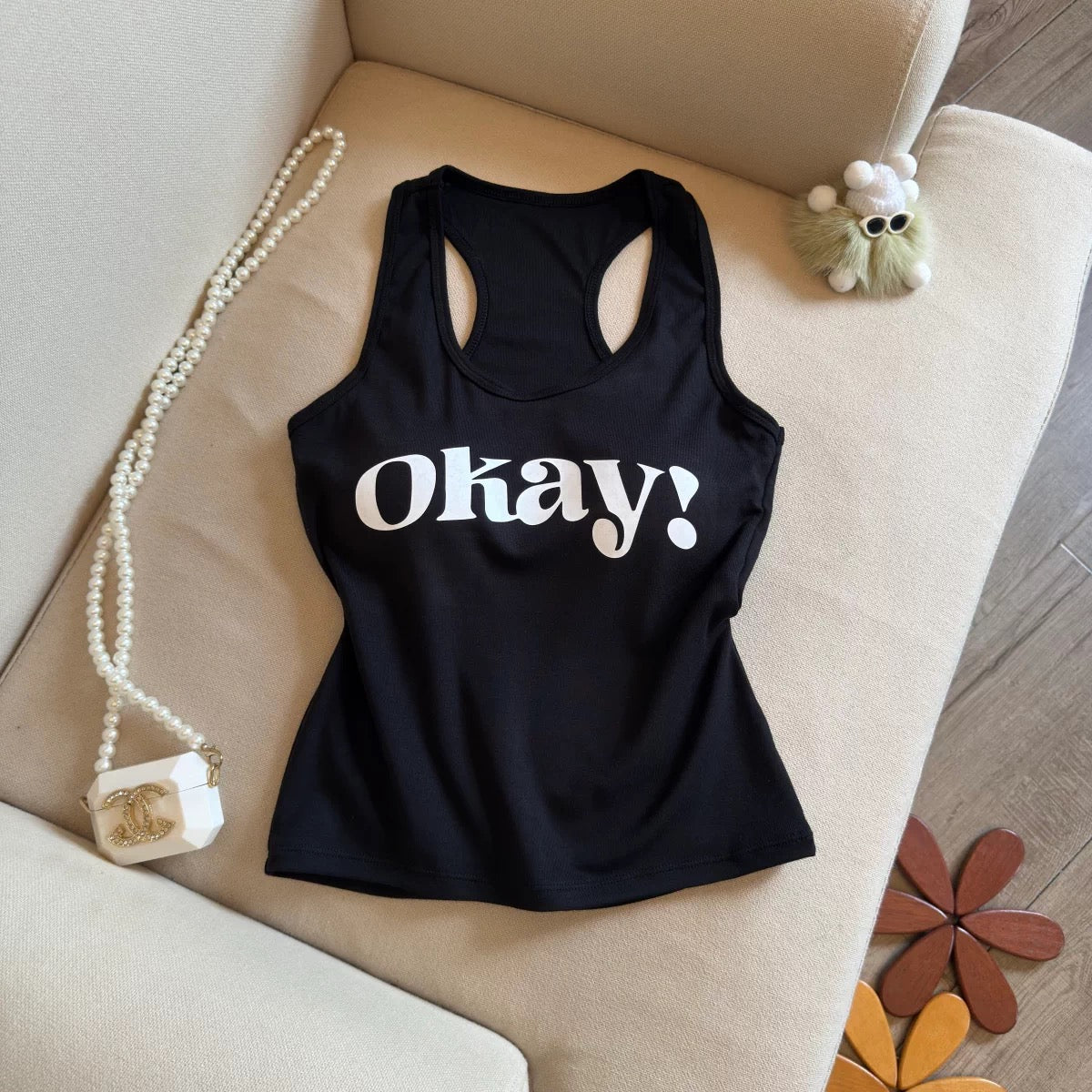 Just Okay Built-in Bra Top