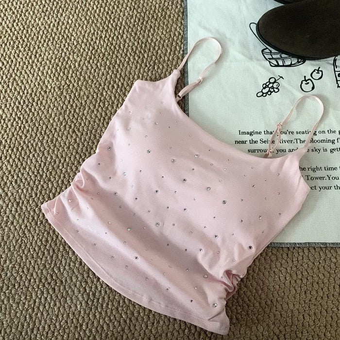 Crystalskin Built-In Bra Tank Top