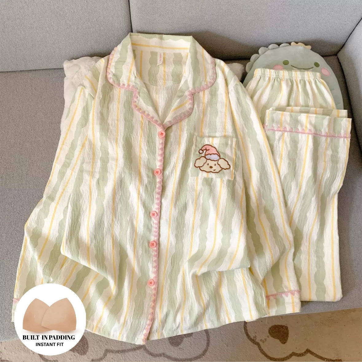 Nap Time Pastel Padded Nightsuit Set