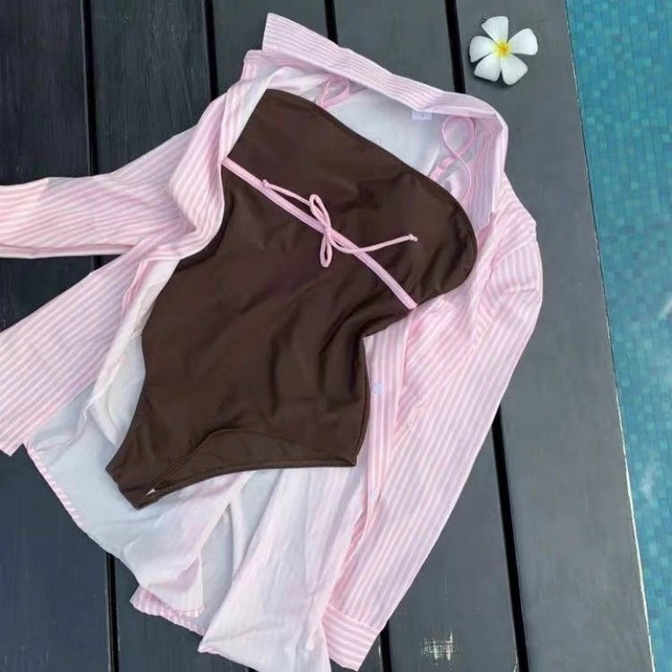 Costal Cowgirl Monokini With Shirt Set