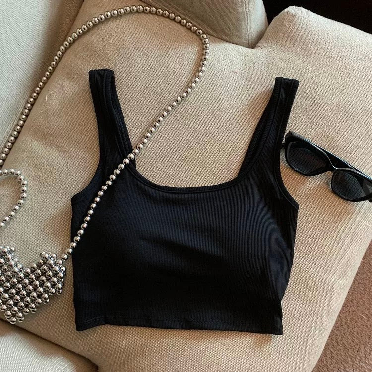 Staple Ribbed Built-in Bra Top