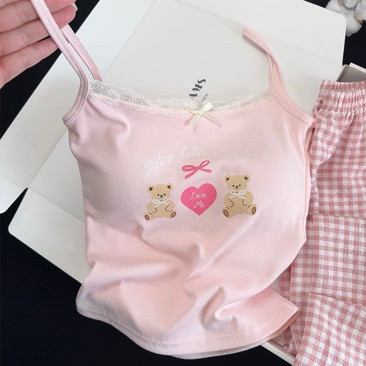 Soft Touch Gingham Padded Nightsuit Set