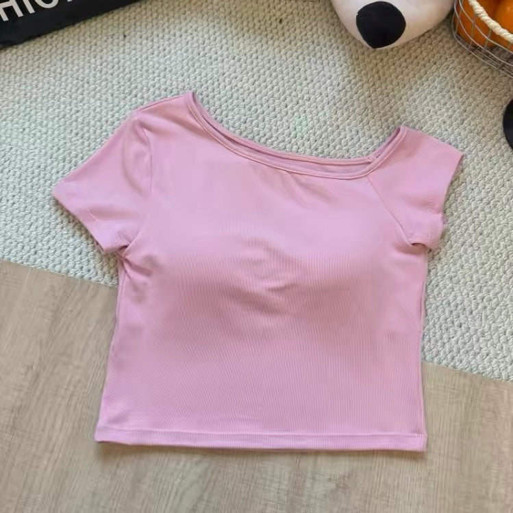 Ira boatneck Built-in Bra Top