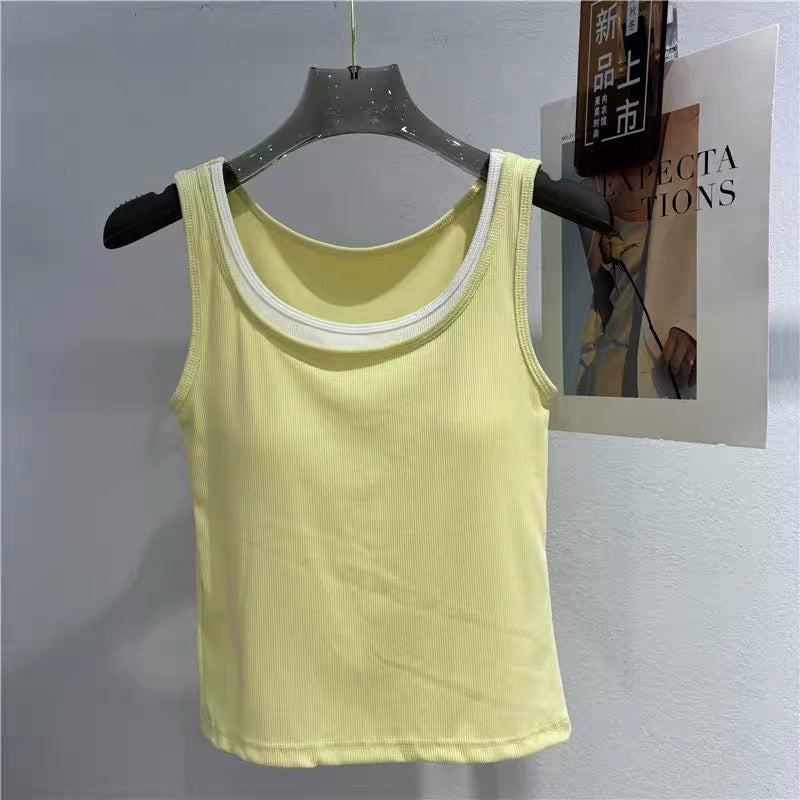 Clean Cut Built-in Bra Top