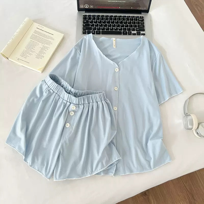 Blue Cuddles Padded Nightsuit Set - 3pc Set