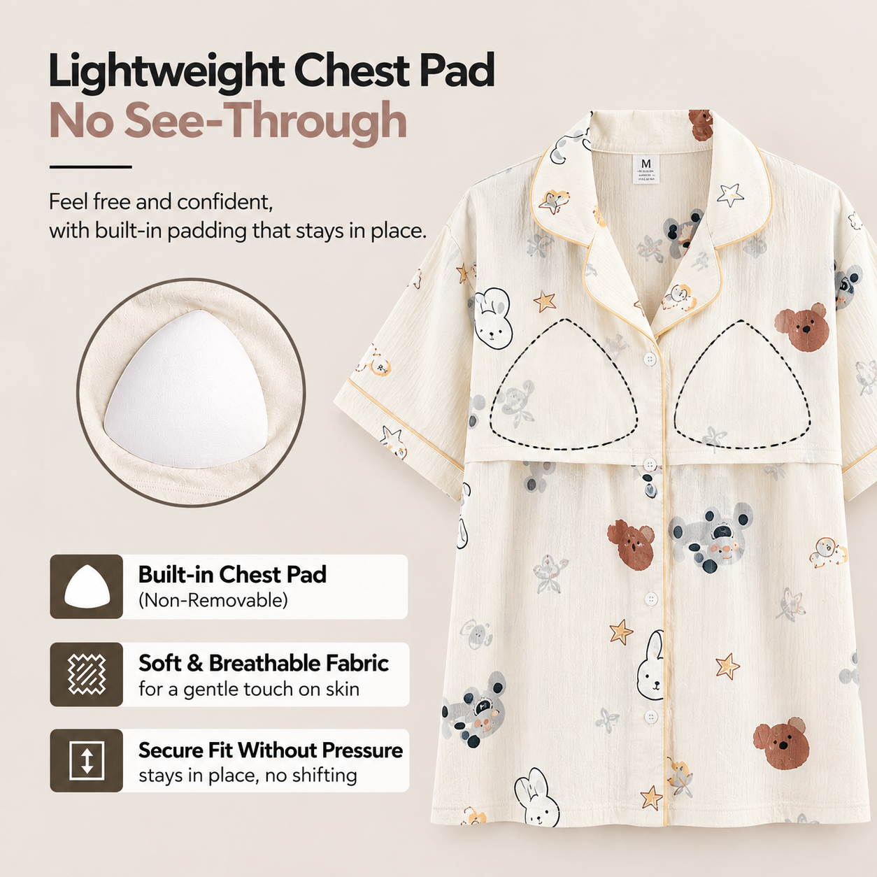 Koala Dream Padded Nightsuit Set