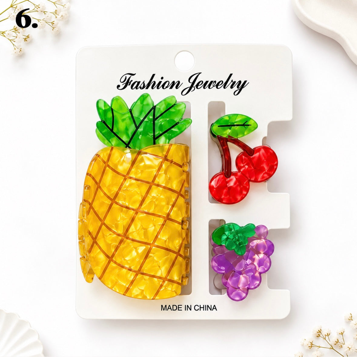 Fruity Fiesta Claw Clip -Set Of 3