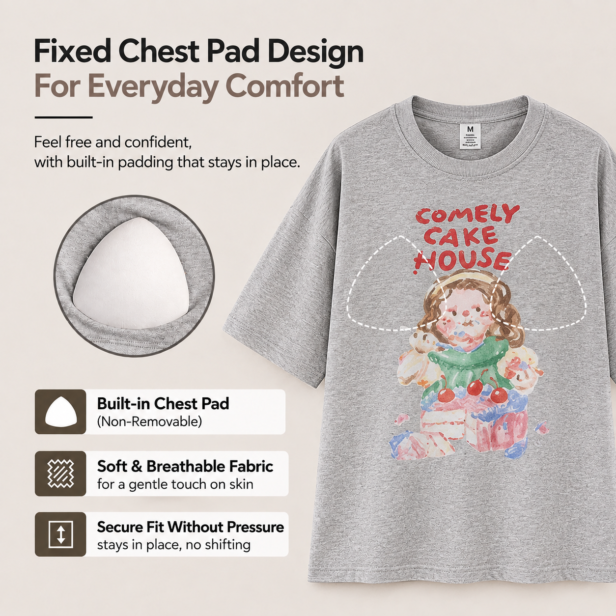 Comely Cake House Padded Nightsuit Set