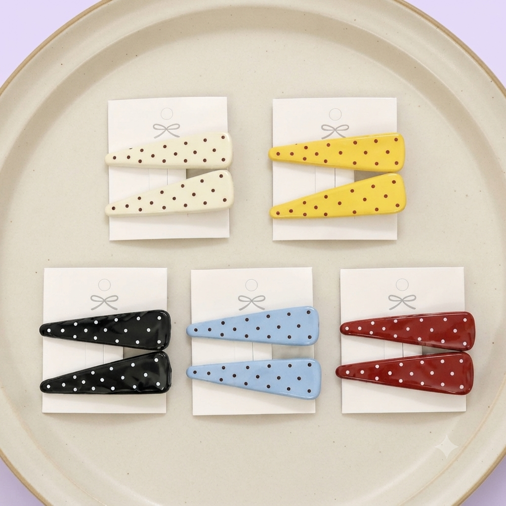 Polka Dot Hair Clip