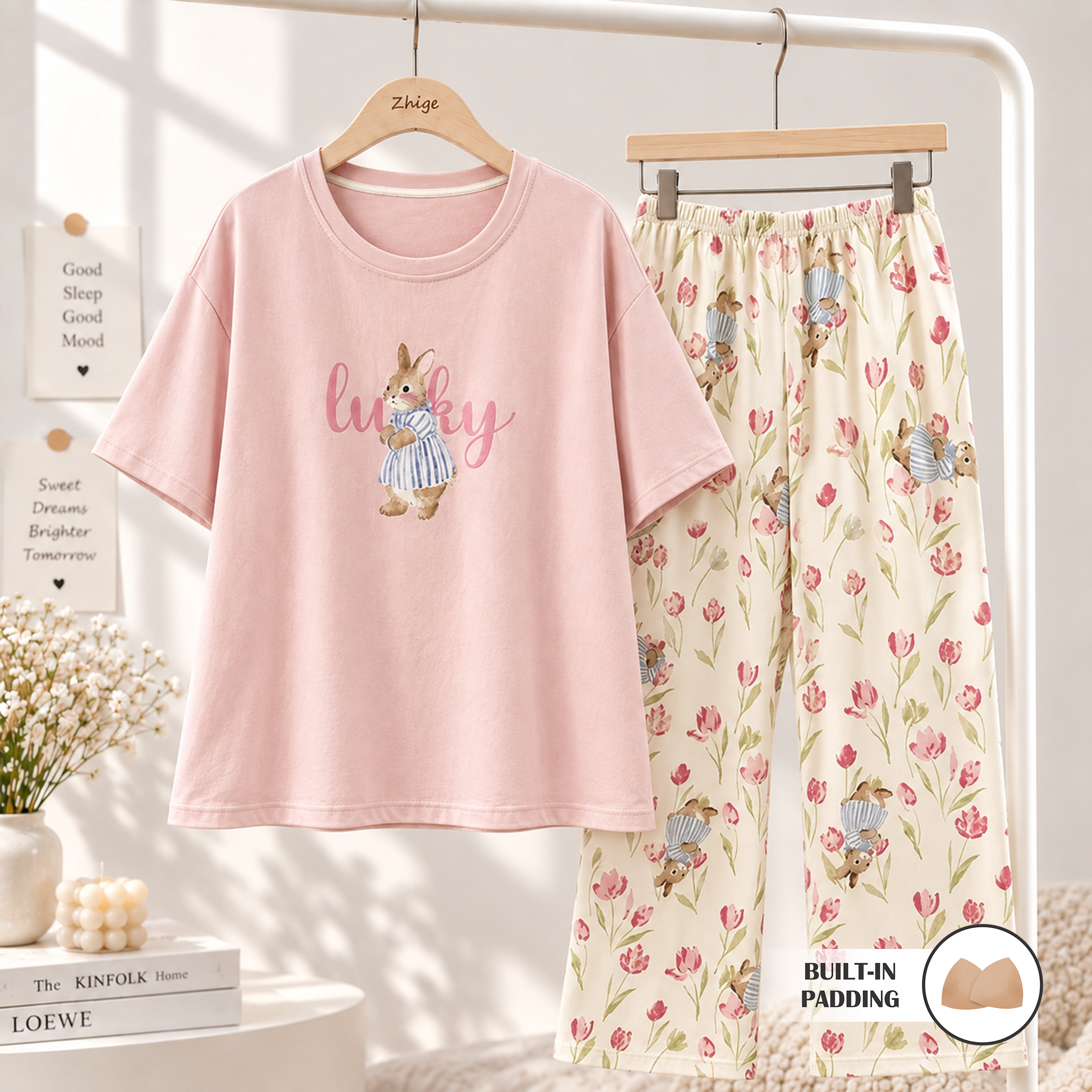 Tulip Garden Padded Nightsuit Set