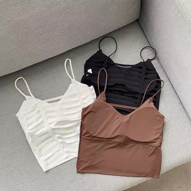Caged Back Built-in Bra Camisole