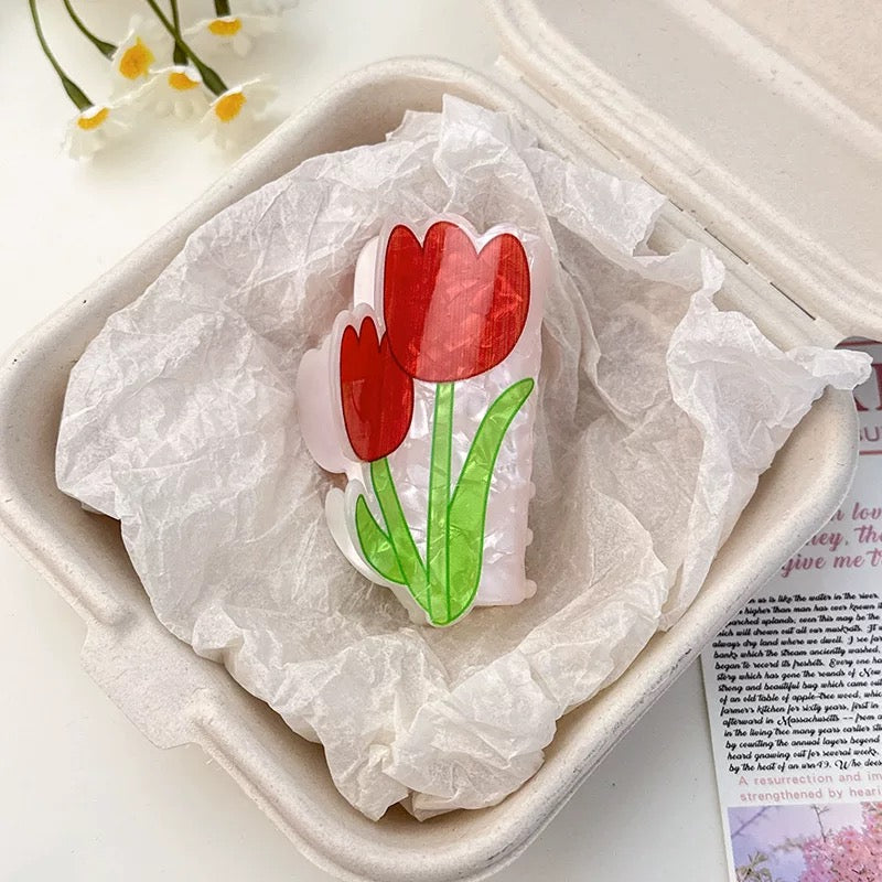 Floral Garden Claw Clip