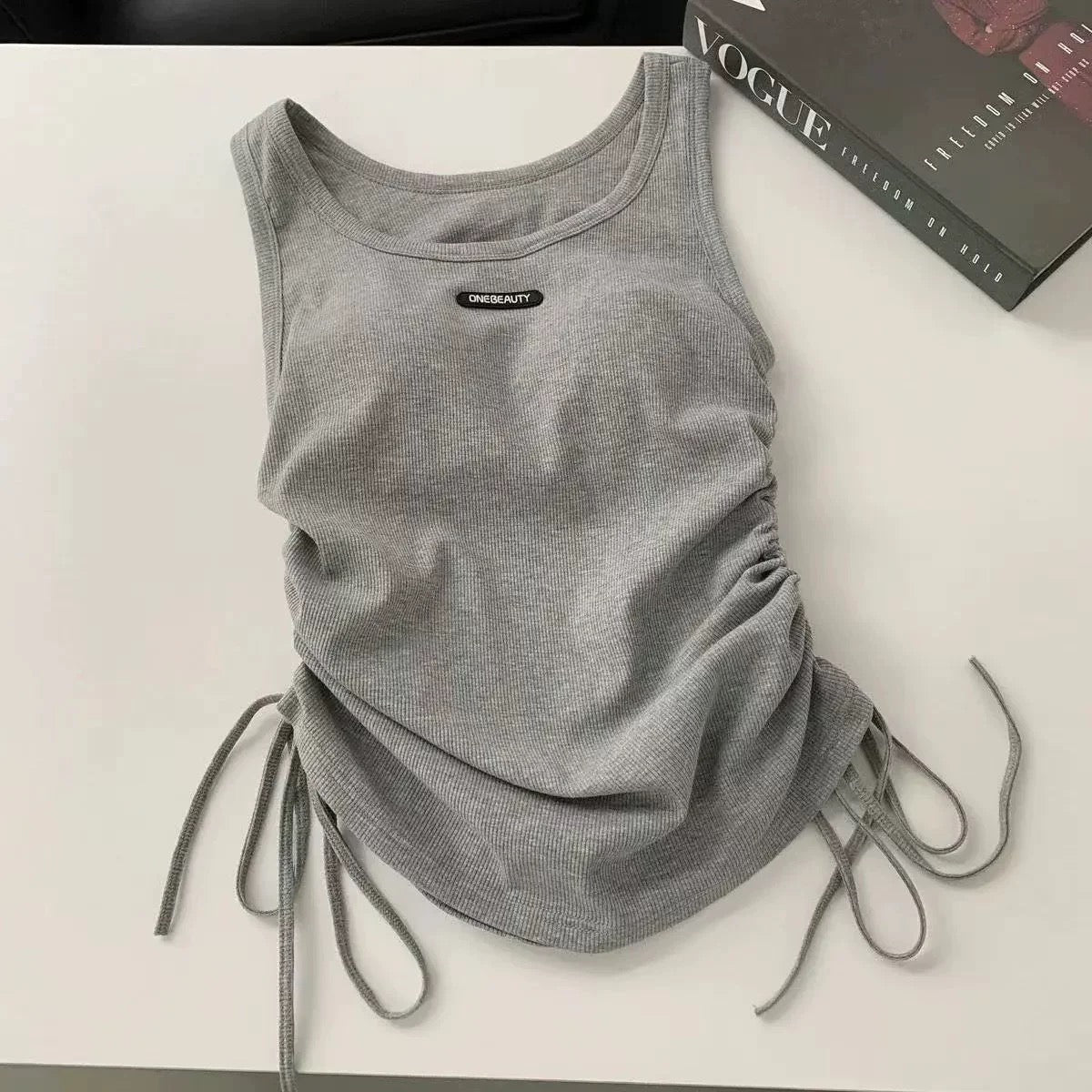 Contour Built-in Bra Tie Top