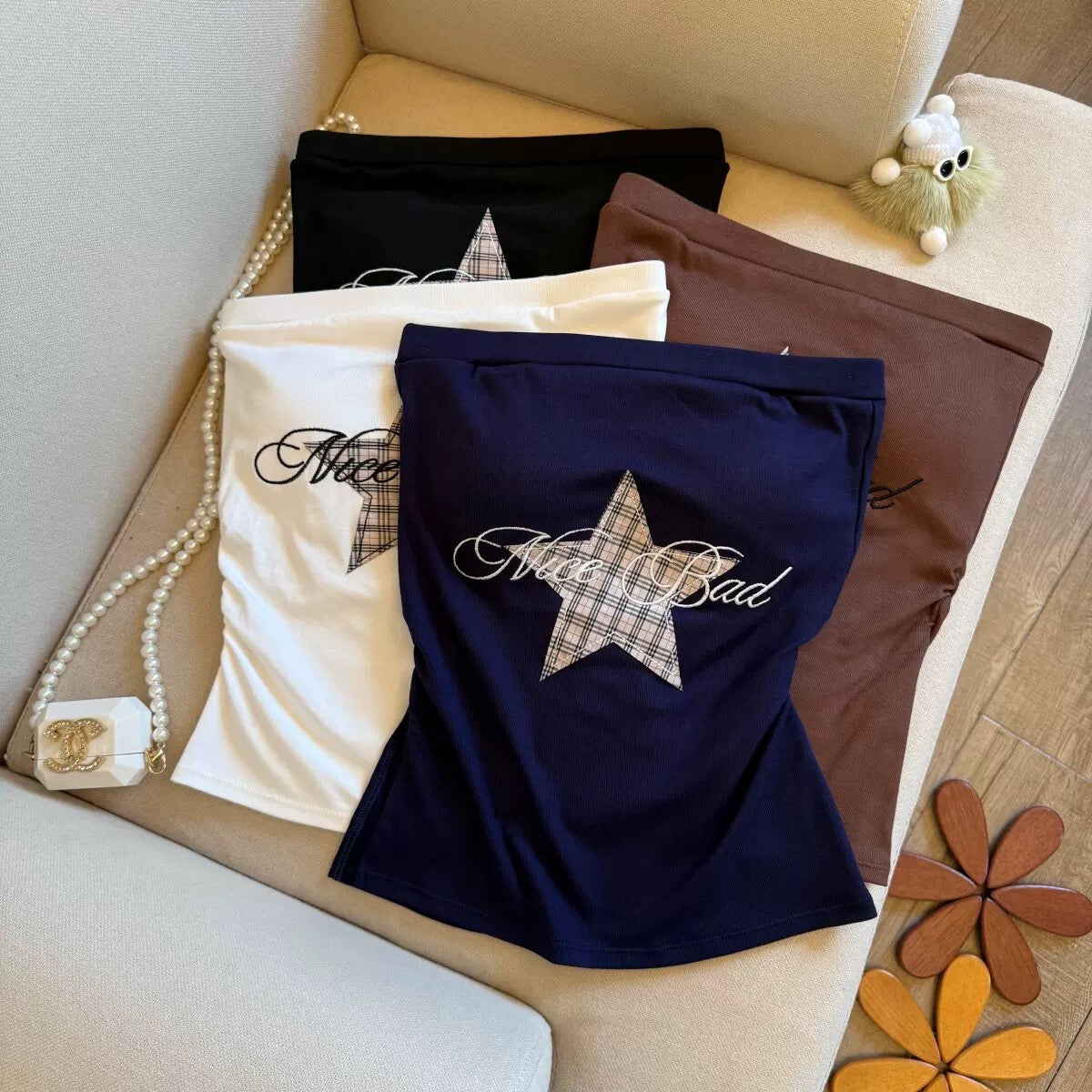Rockstar Built-in Bra Tube Top