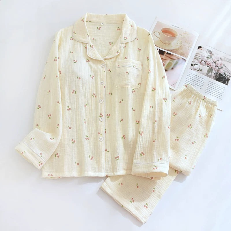 Blush & Butter Padded Nightsuit set