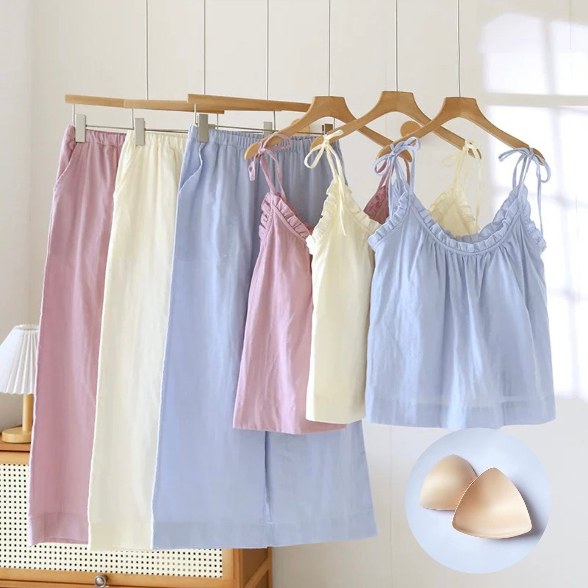 Pastel Hues Padded Nightsuit Set