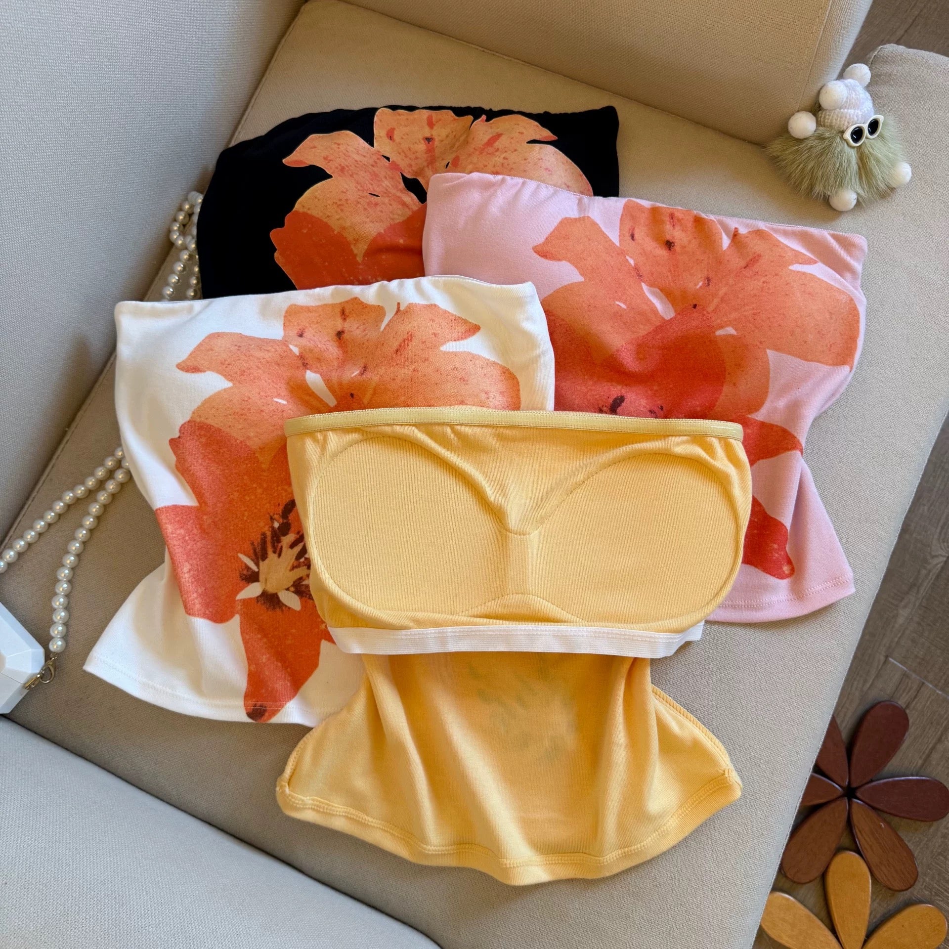 Summer Lily Built-in Bra Tube Top