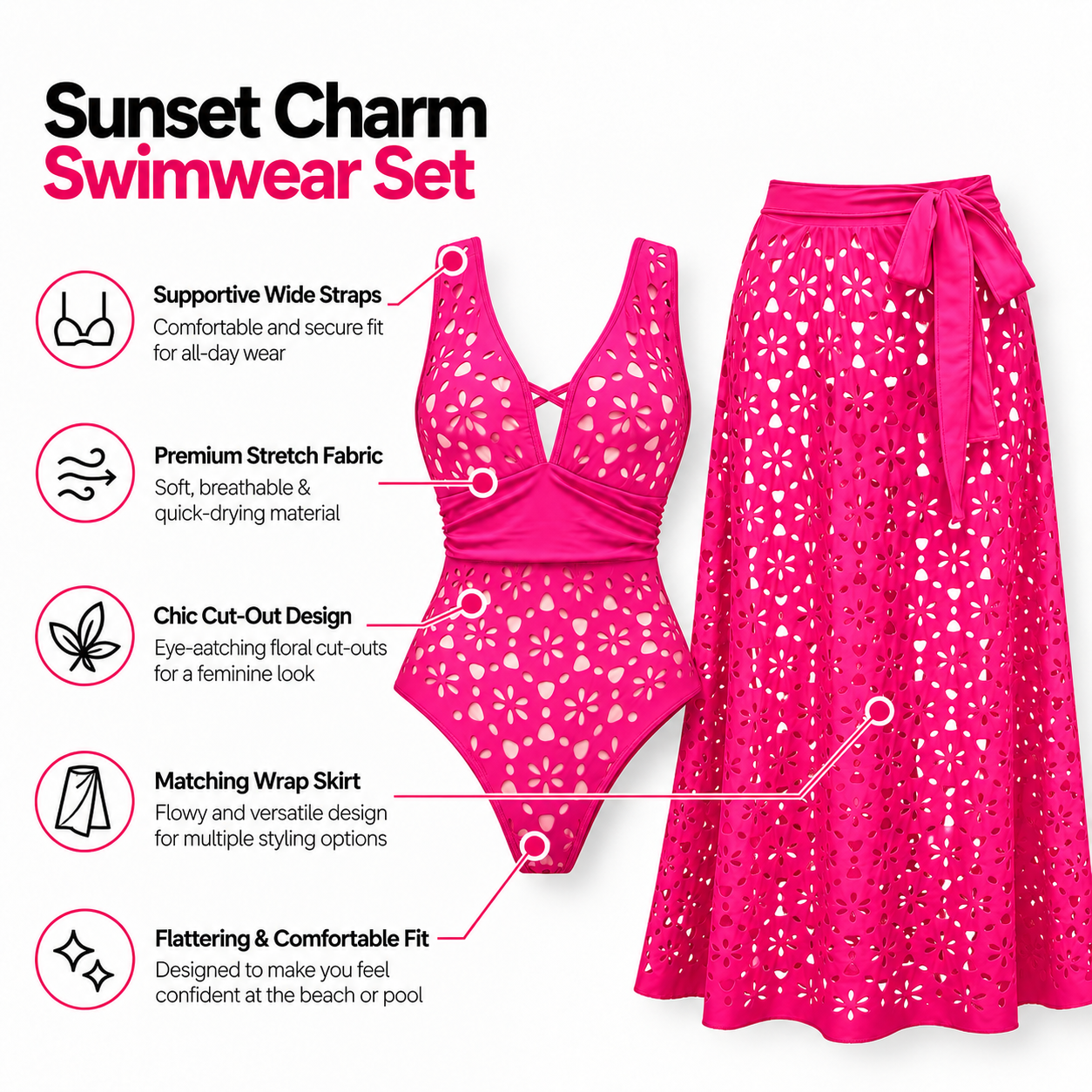 Barbie Monokini With Skirt Set