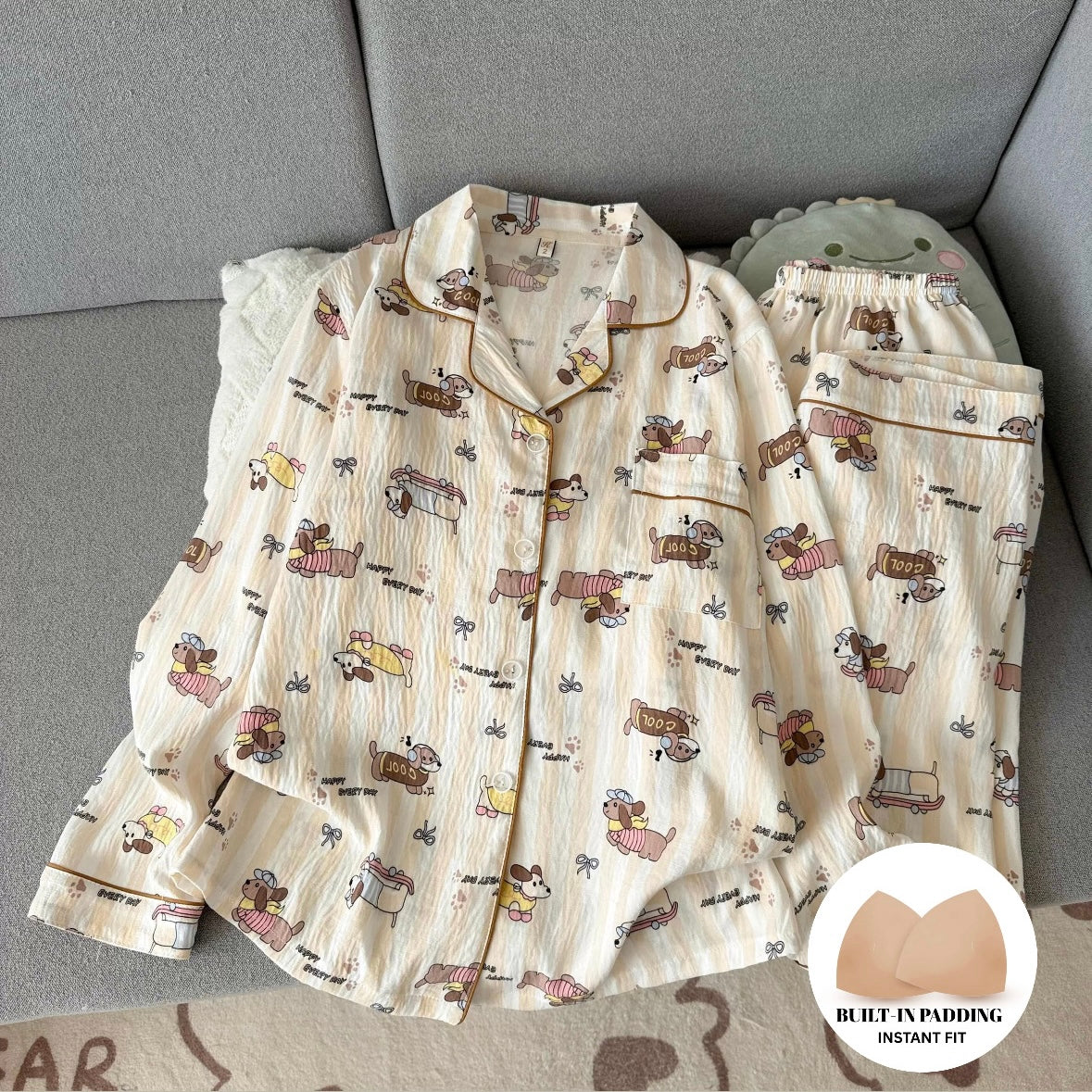 Cool Puppy Club Padded Nightsuit Set