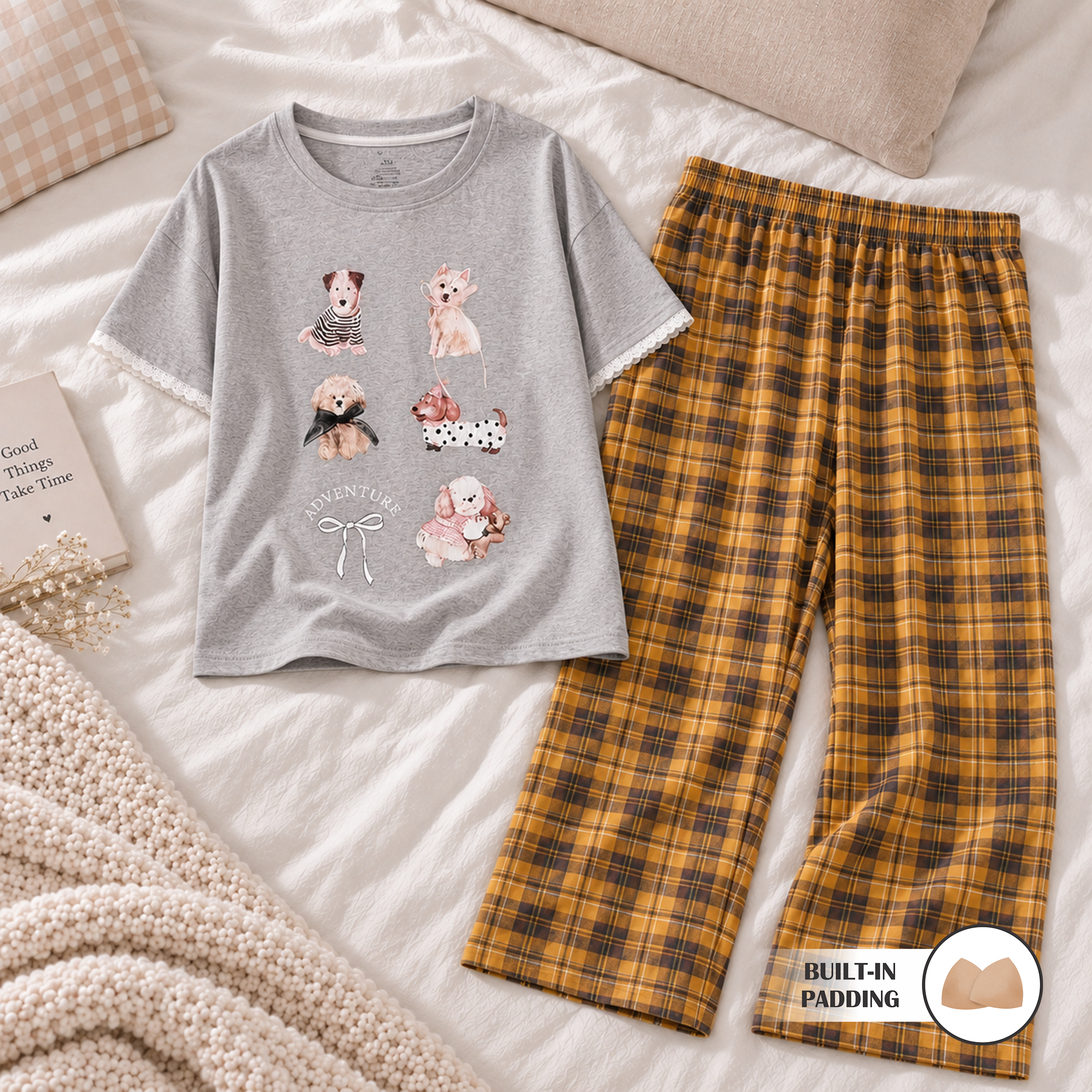 Puppy Palace Padded Nightsuit Set